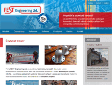 Tablet Screenshot of fest-engineering.com
